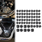 Set of 63 Engine Topper Screw Bolt Cap Covers for Harley Twin Cam Softail (2000–2006)