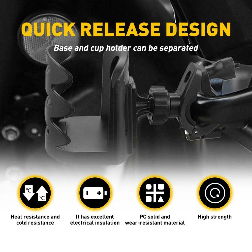 Adjustable Handlebar Cup Holder for ATV Bike (Motorcycle)