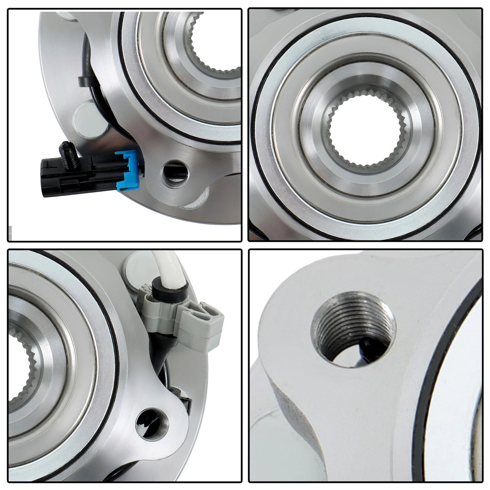 Pair Front Wheel Bearing Hubs for GMC Sierra 3500 Classic (2007) 4WD