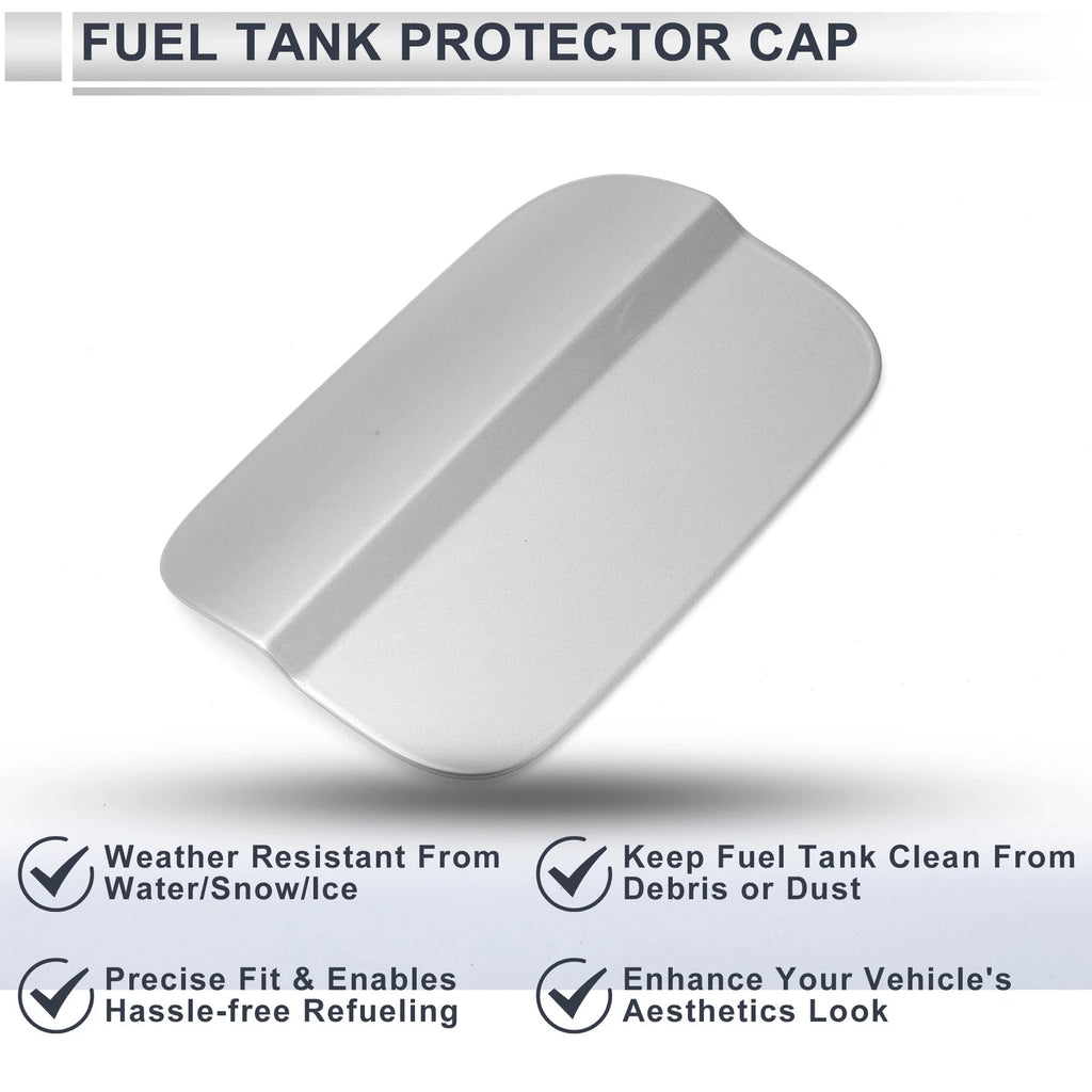 Fuel Tank Door Cap for Audi A6 (2012–2018) Fuel Filler Flap Cover Silver