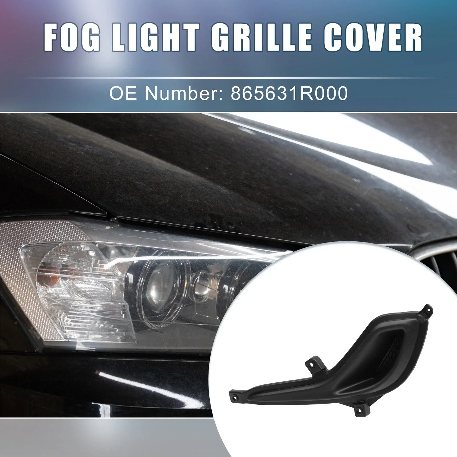 Front Left Fog Light Grille Cover for Hyundai Accent (2012-2017)