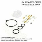 Carburetor Repair Rebuild Kit for Honda XR70R (2000–2003) CRF70F (2004–2005)