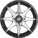 Sedona Storm Wheel 12x7 4/110 5+2 Black Machined for Honda ATV/UTV (2014–2017)