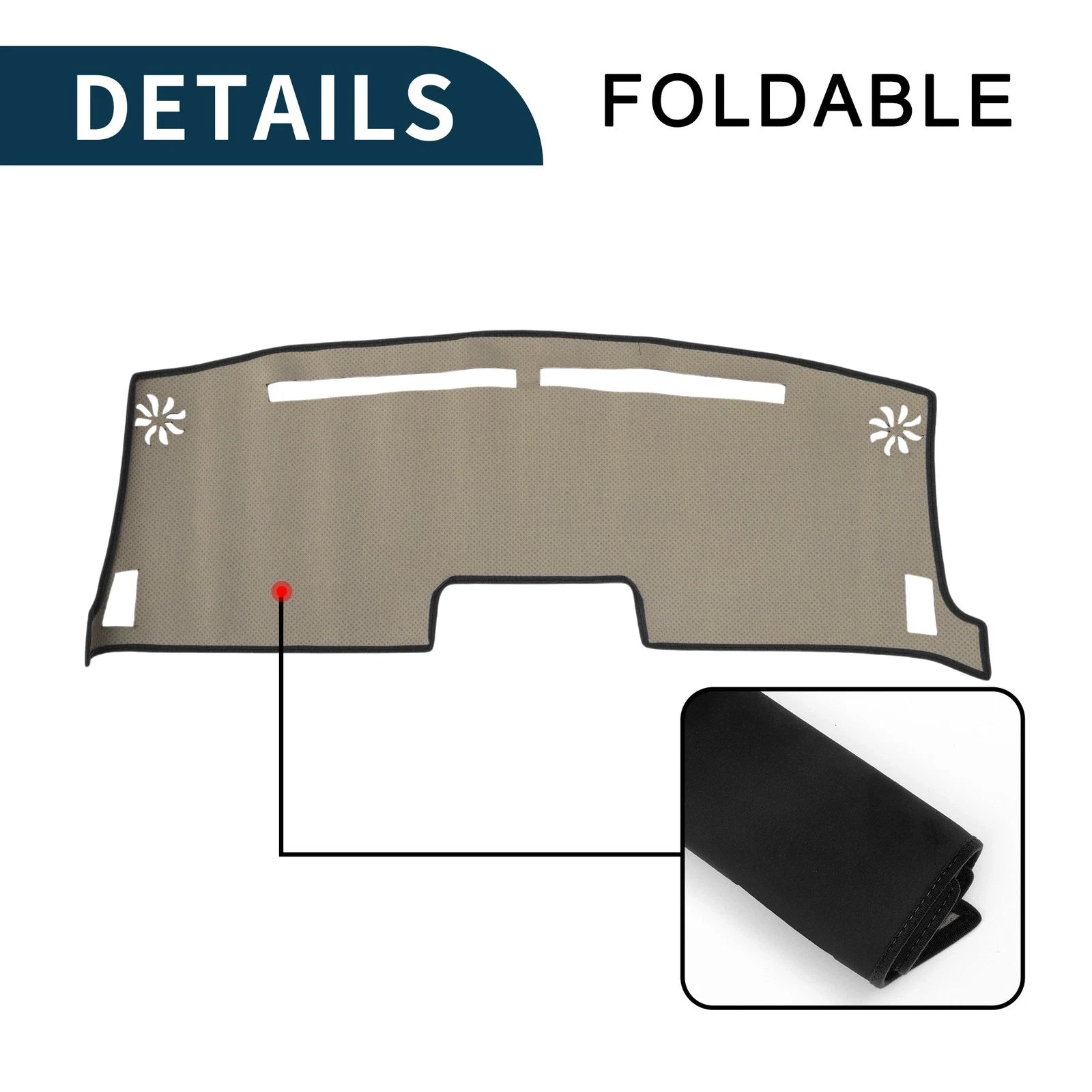 Dashboard Dash Cover Mat for Nissan Moco MG33S (2012–2018) Black