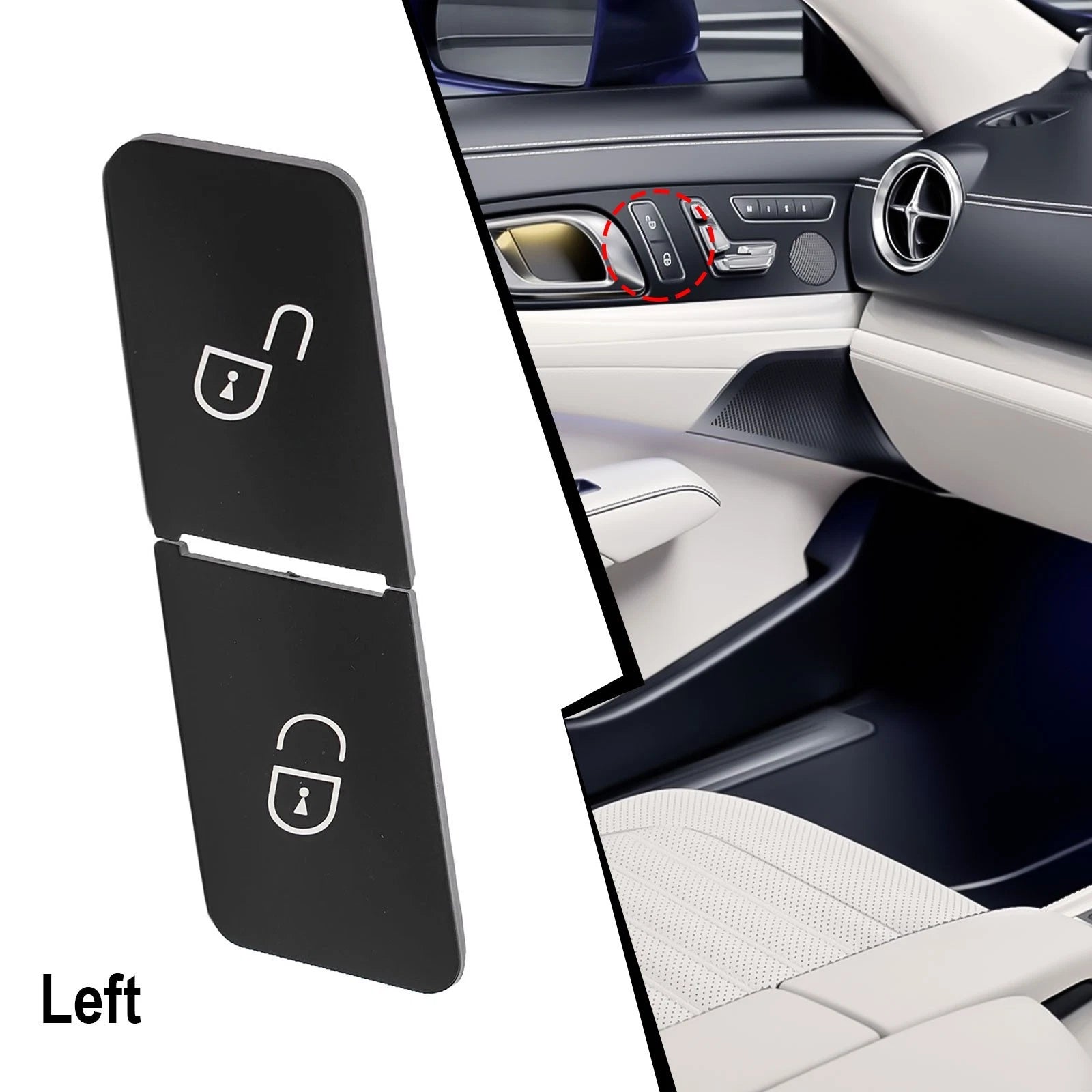 Door Lock Switch Button for Mercedes W212 W204 (2049058402)