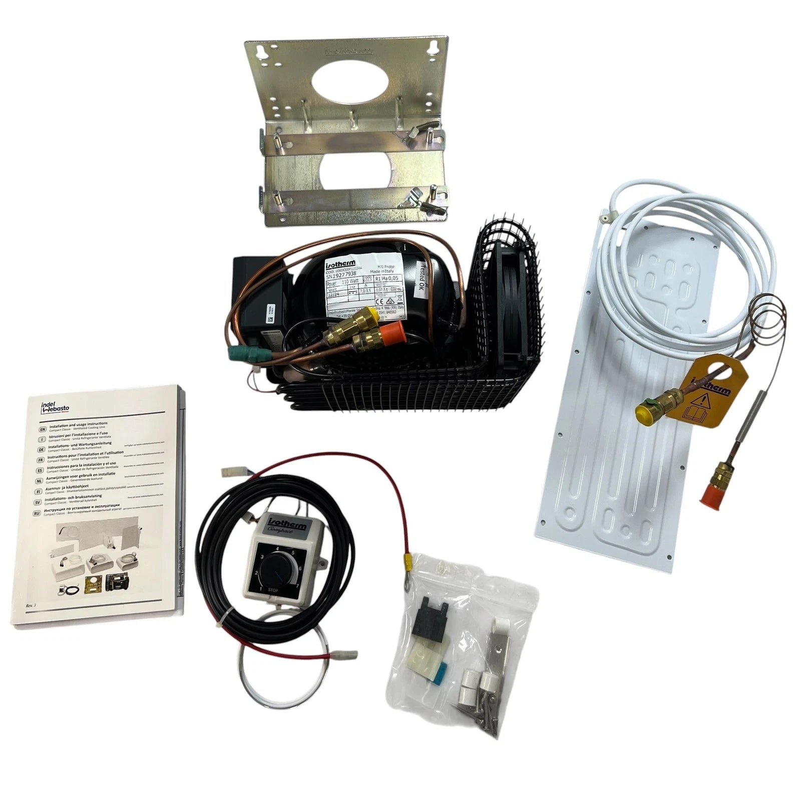 Isotherm Compact Refrigeration Kit with Flat Evaporator for Fridge (2.1CU FT)