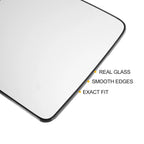 Left Upper White Heated Mirror Glass for Nissan Titan (2004–2015)