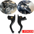 Black Brake & Clutch Hand Lever Set for Harley Touring, Street Glide (2008-2023)