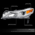 Driver Left Side Chrome Housing Projector Headlight for Acura TL (2009–2011)