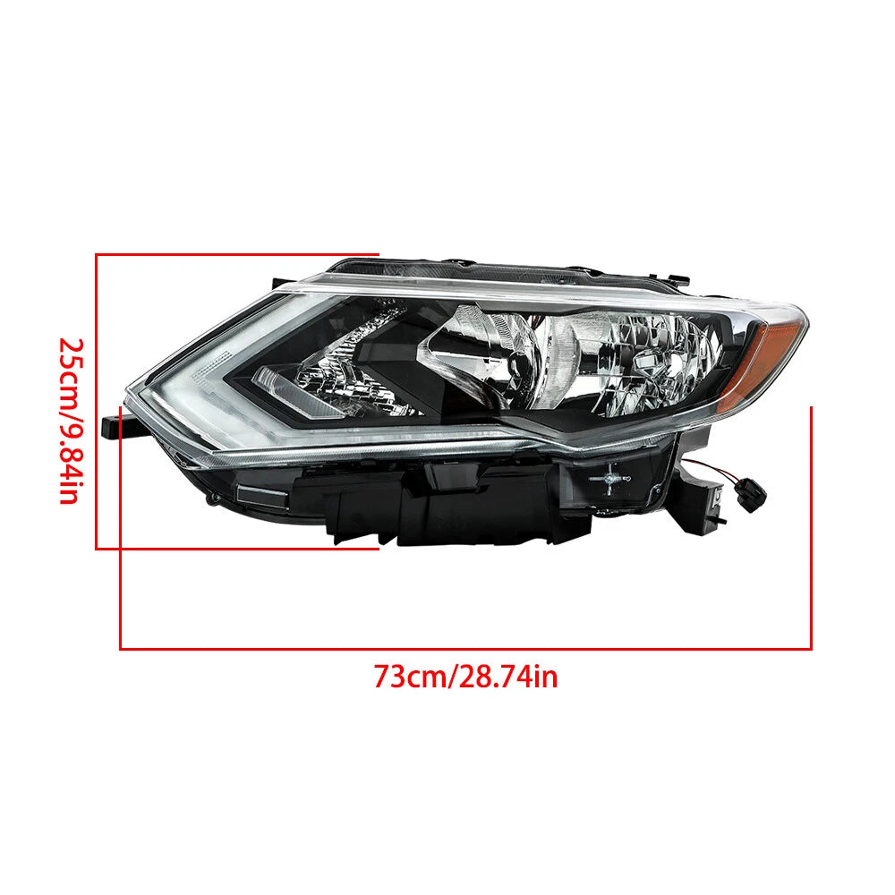 Halogen Headlight for Nissan Rogue (2017â2019) Driver Left Side