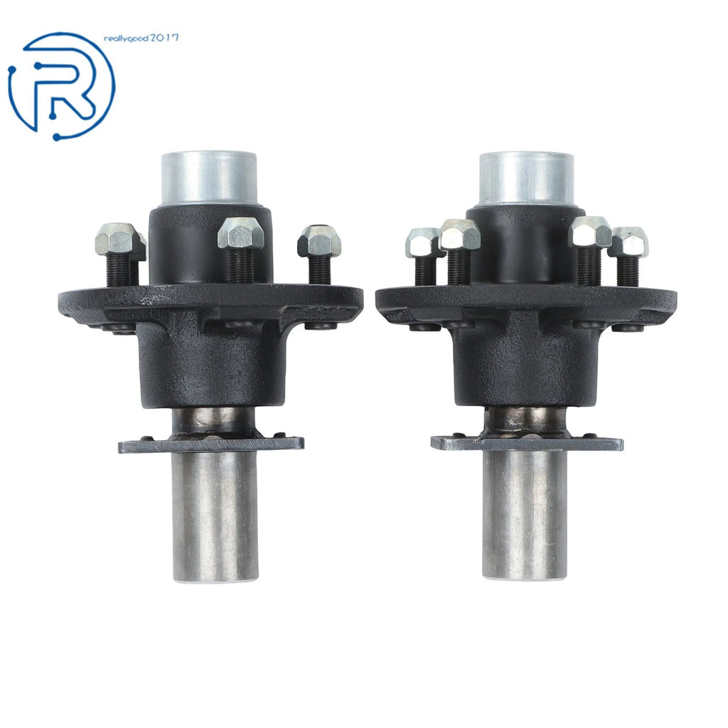 Set of 2 Trailer Hub Kits for 5 on 4.5" Axles (3500lbs, #84 Spindle)