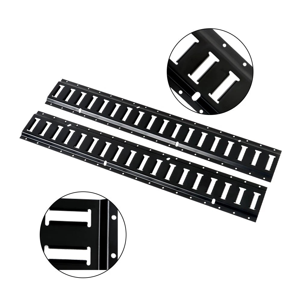 Set of 2 E Track Bar Rails for Secure Cargo (3')