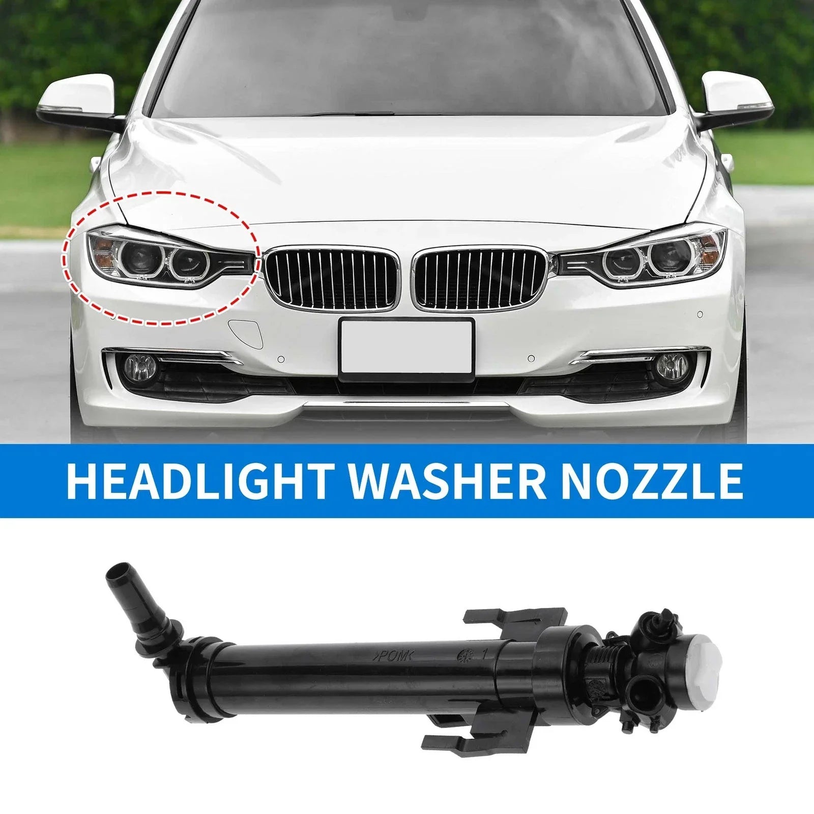 Front Right Side Headlight Washer Nozzle for BMW 328i 435i M4