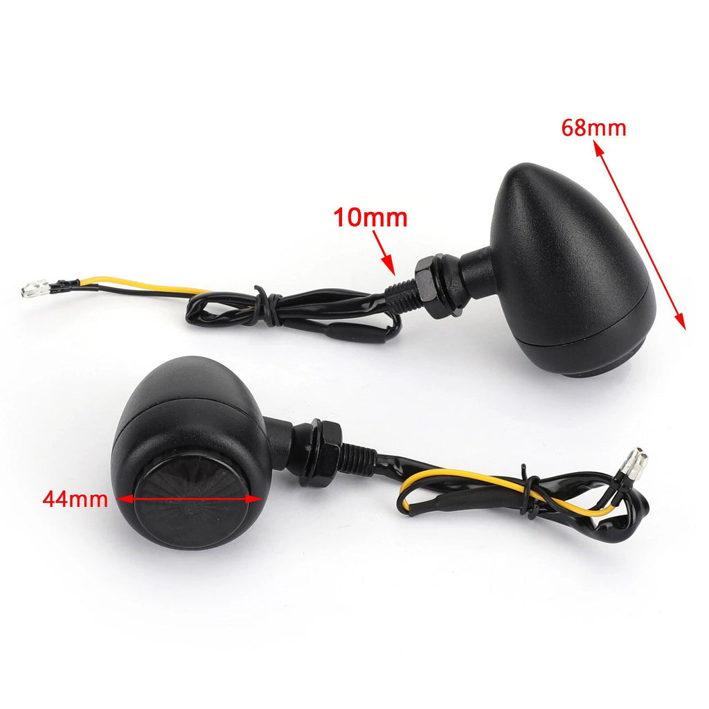 LED Bullet Turn Signals for Harley Chopper Cafe Racer (T8)