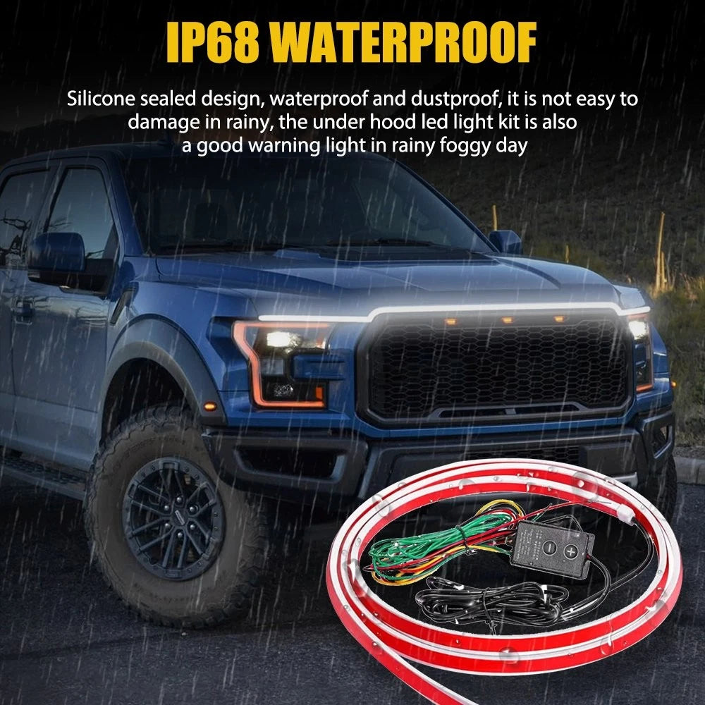 LED Hood Light Strip for - Switchback Dynamic Amber DRL