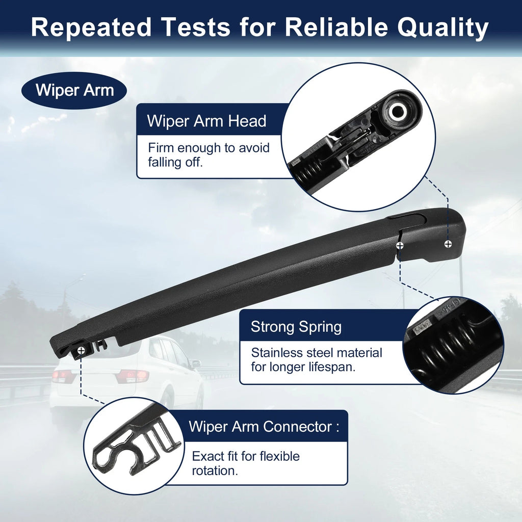 Rear Windshield Wiper Blade Arm Set for Mazda 6, CX-5 (2010–2015)