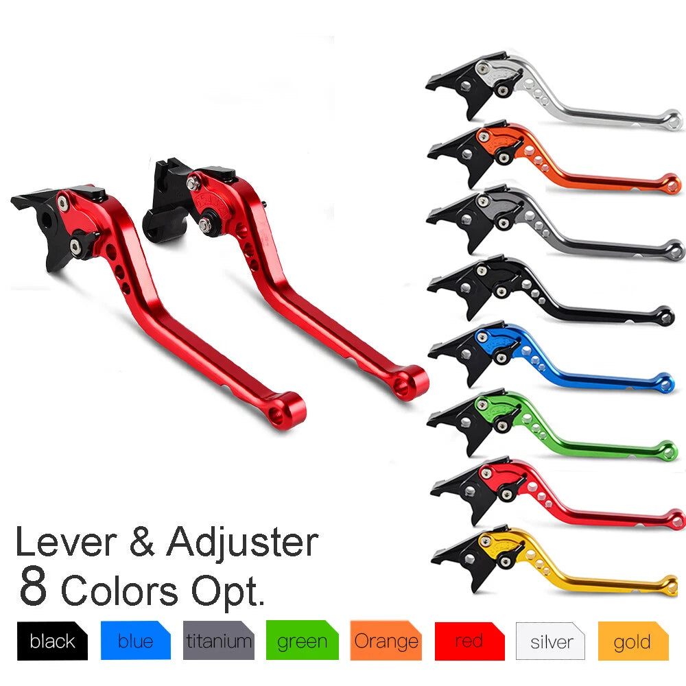 NiceCNC Long Clutch Brake Levers for Honda CBR250R (2011–2013), CB125/F/R, CBR500R (2019–2020)