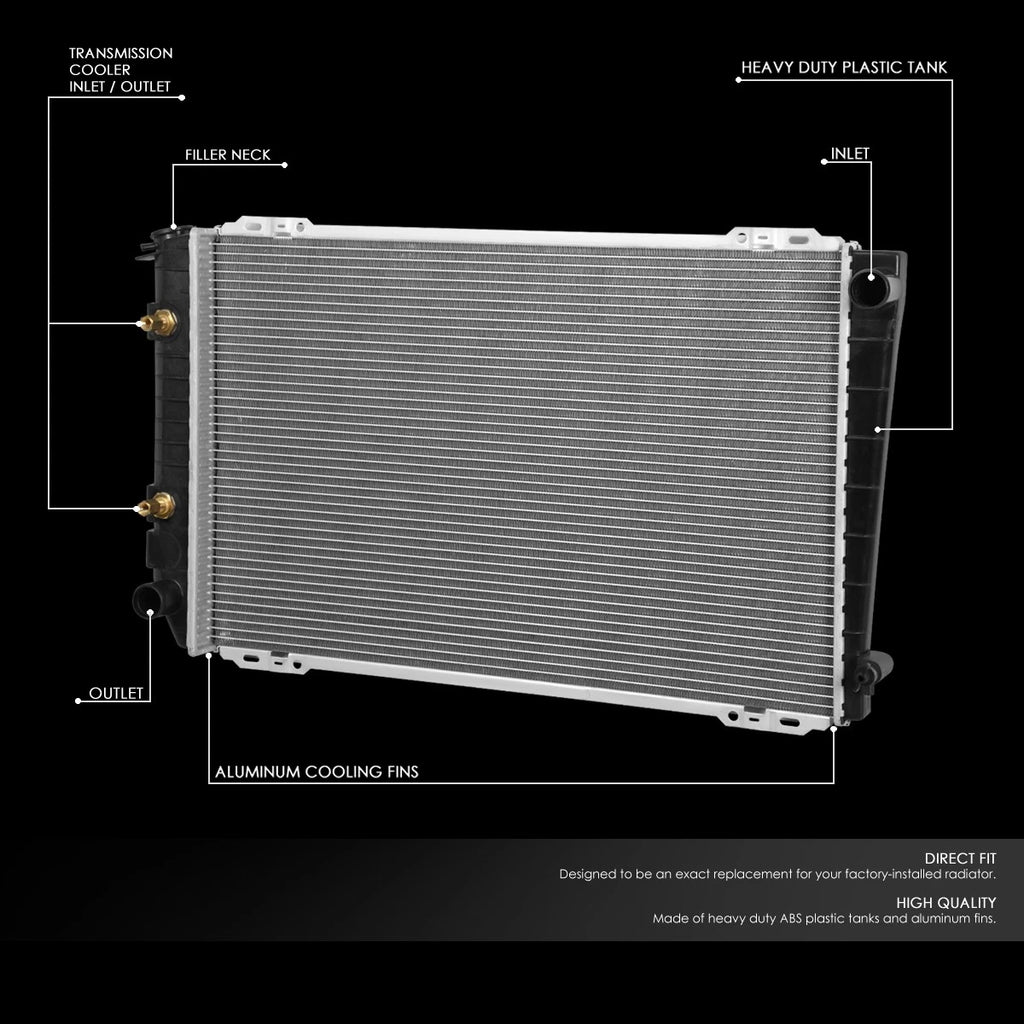 Aluminum Radiator for Mercury Grand Marquis Town Car 1986–1991 (5.0L 5.8L)