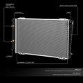 Aluminum Radiator for Mercury Grand Marquis Town Car 1986–1991 (5.0L 5.8L)