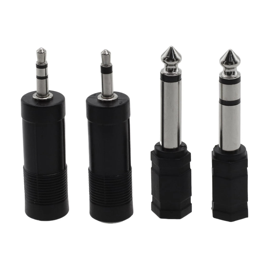 4X 3.5mm to 6.35mm Headphone Adaptor Connector Converter (Universal)
