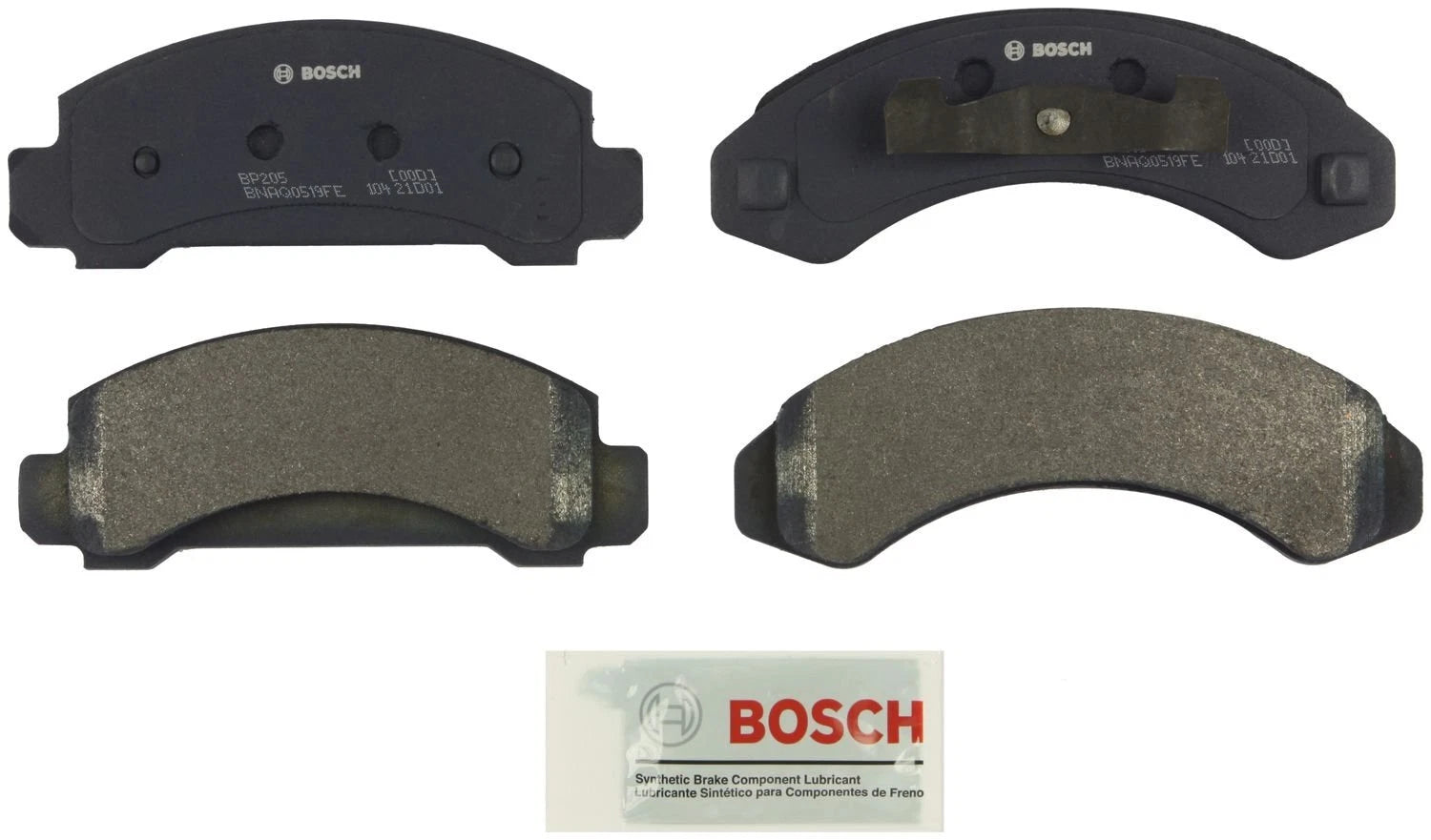 Bosch Front QuietCast Brake Pads w/ Hardware for