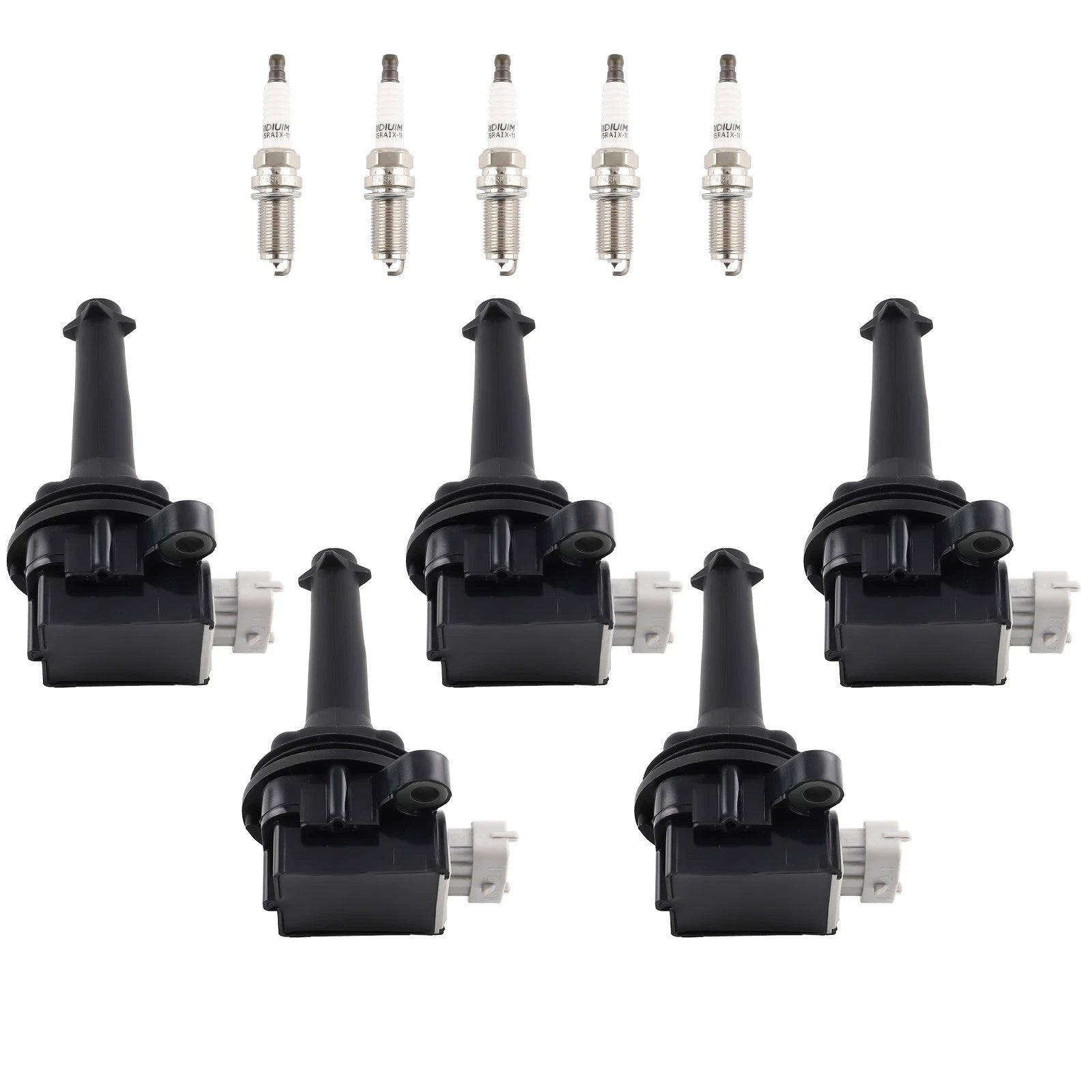 Ignition Coils Set with Iridium Spark Plugs for Volvo S40 (2004–2011)