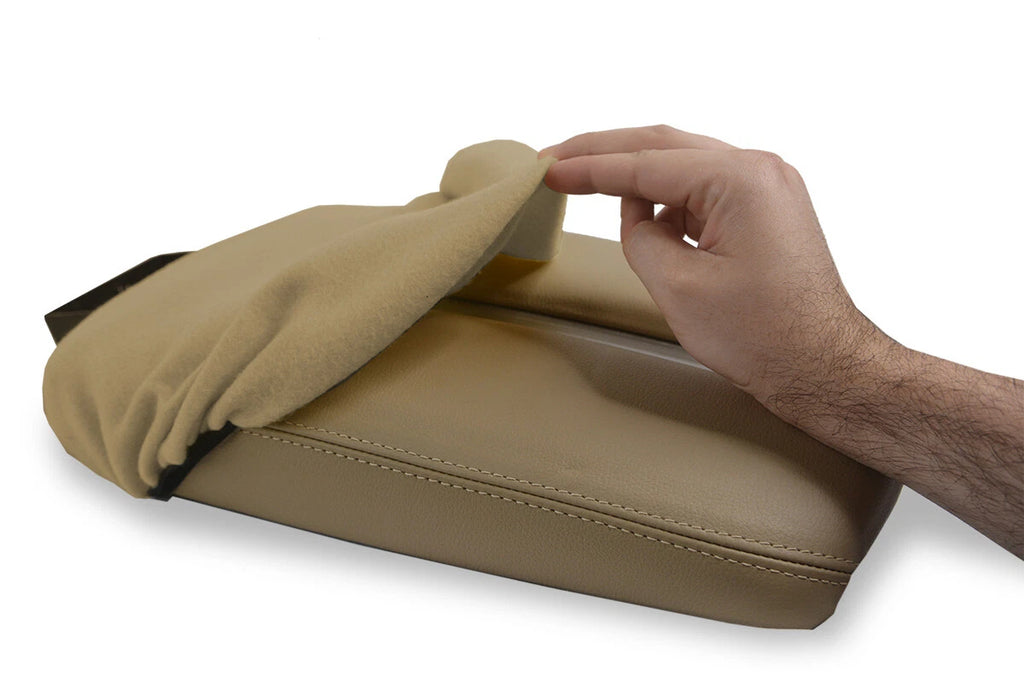 Fleece Console Lid Armrest Cover for Nissan Murano (2015–2020) Beige