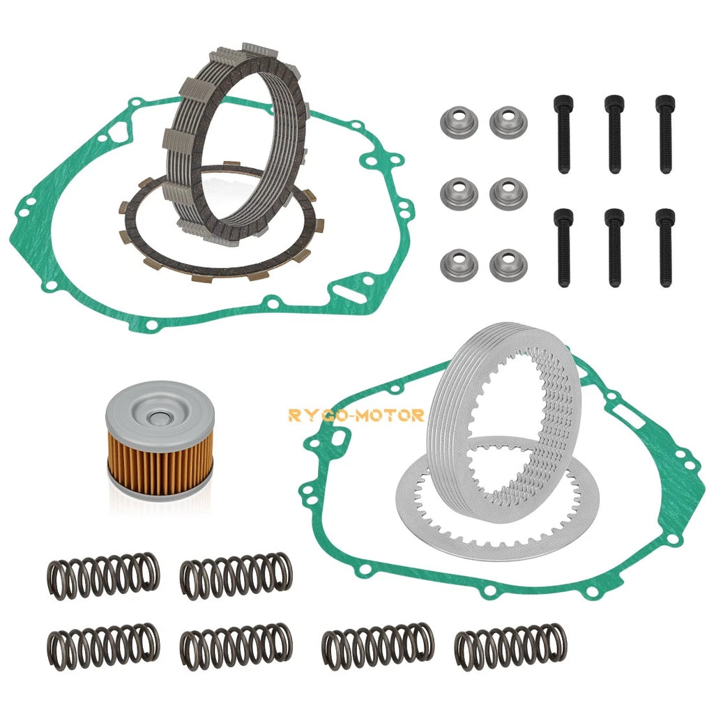 Clutch Friction Plates Kit & Gasket & Oil Filter for Polaris Predator Outlaw 500 (2003–2006)