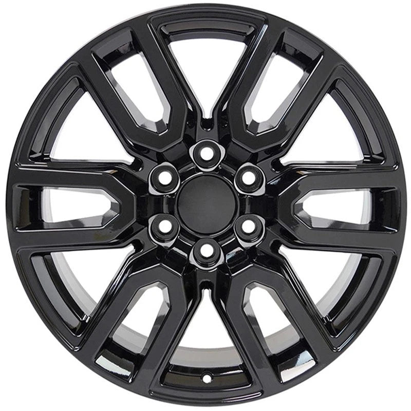 20 Inch Gloss Black Wheel Replacement for GMC Sierra 1500 (1999–2023)