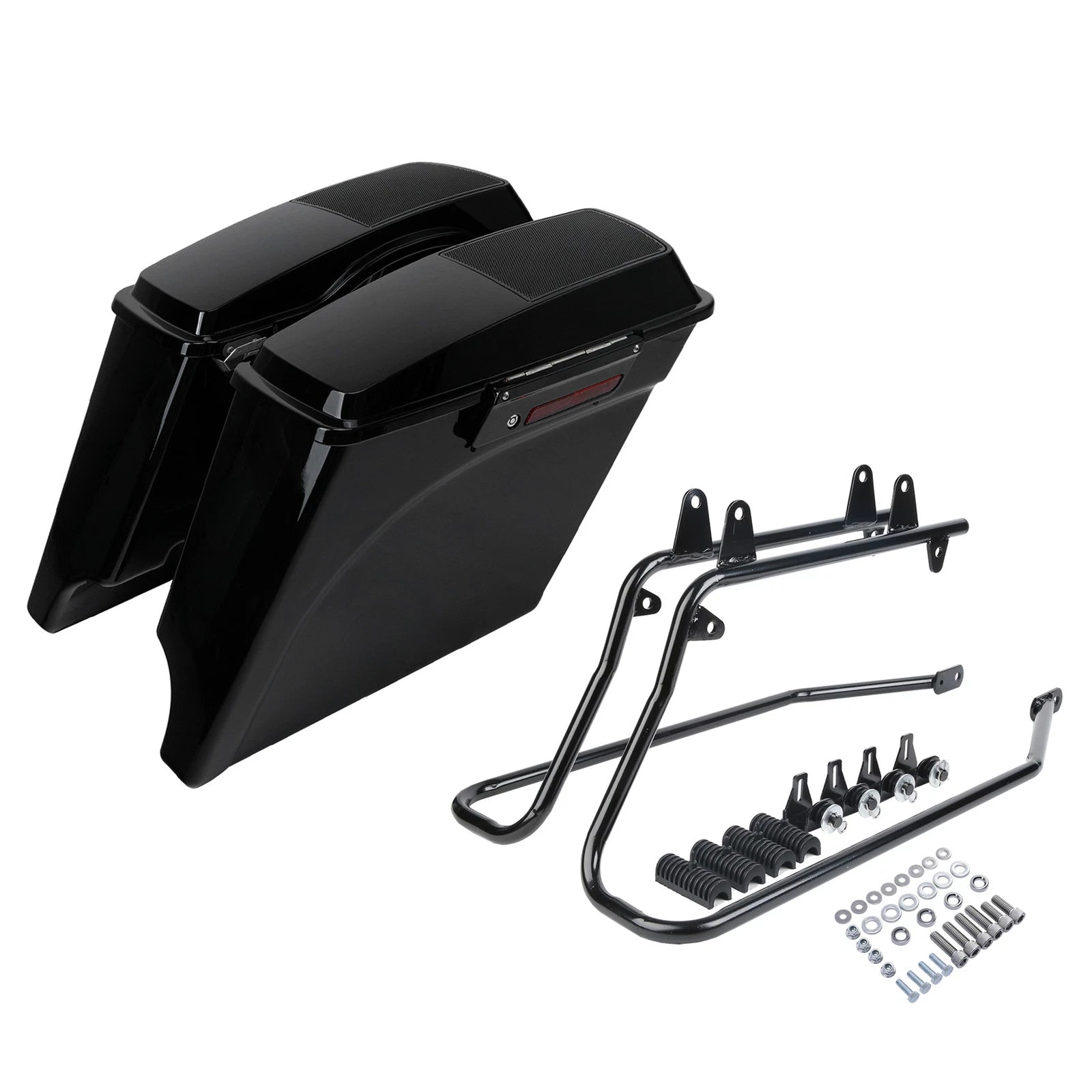 5" Stretched Saddlebags Speaker Lids Bracket for Harley Softail (1984–2017)