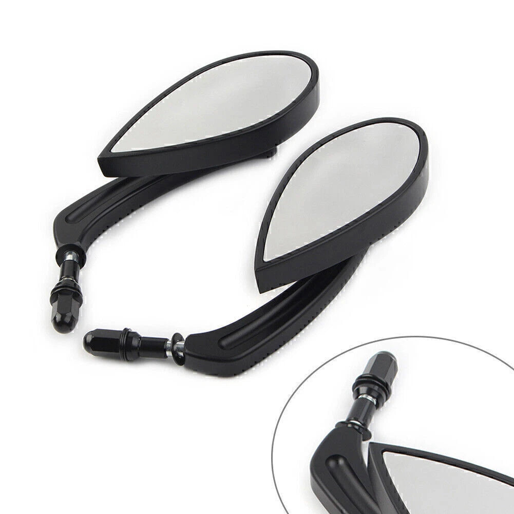 8MM Rear View Mirrors Pair for Harley Touring, Street, Road Glide