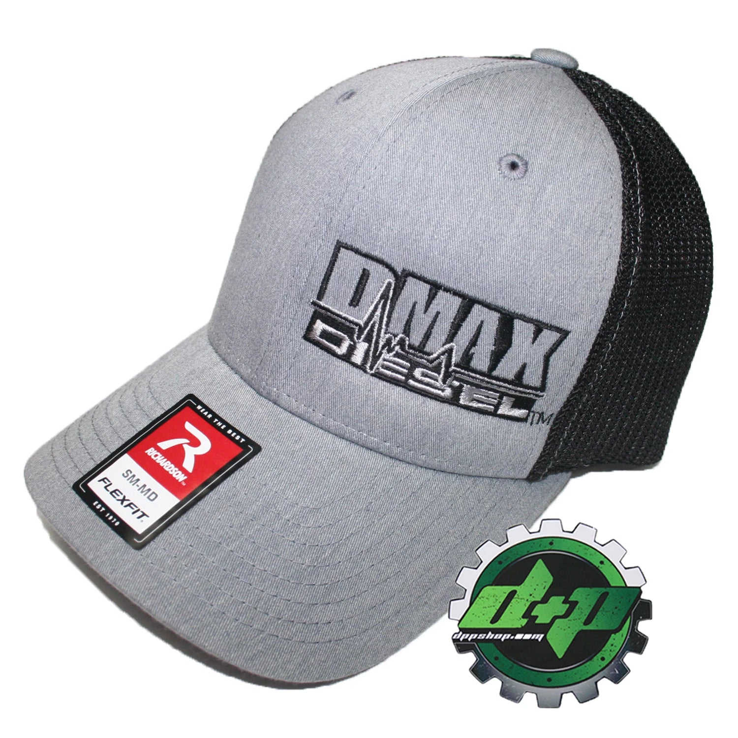 Dmax Duramax Truck Hat Richardson 110 Gray Denim Black Mesh S/M
