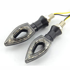 2X Turn Signals Amber Indicators for Cruisers Choppers