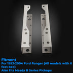 Rear Frame Weld-On Repair Channels for Ford Ranger (1993–2004)