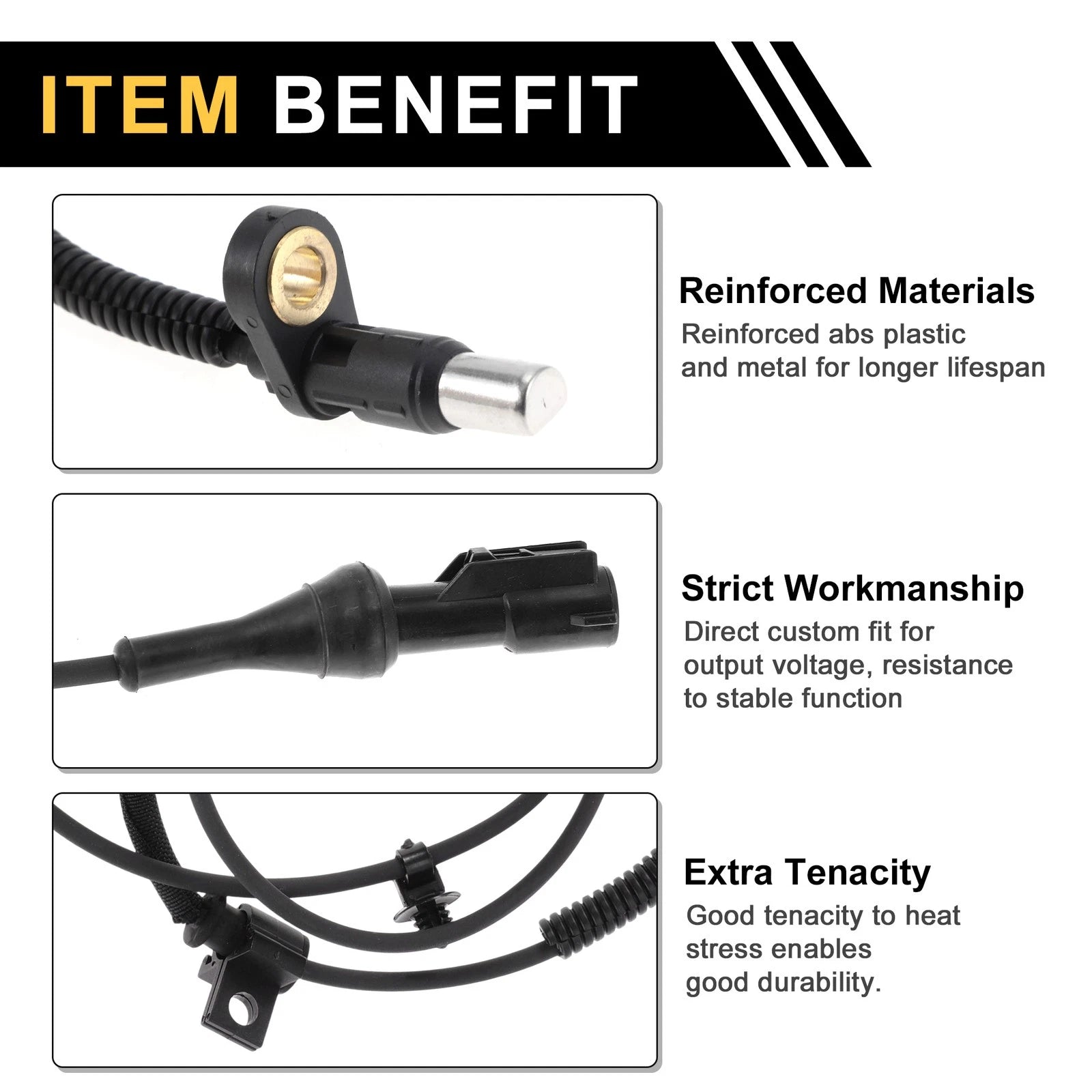 ABS Wheel Speed Sensor for Ford F-250 F-450 F-550 Super Duty (2005–2019)