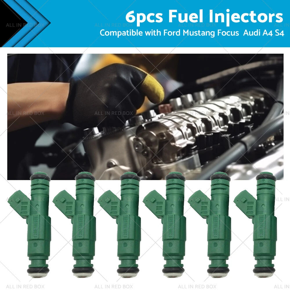 Set of 6 Fuel Injectors for Ford Falcon BA BF XR6 Turbo (290cc 42LB 0280155968)