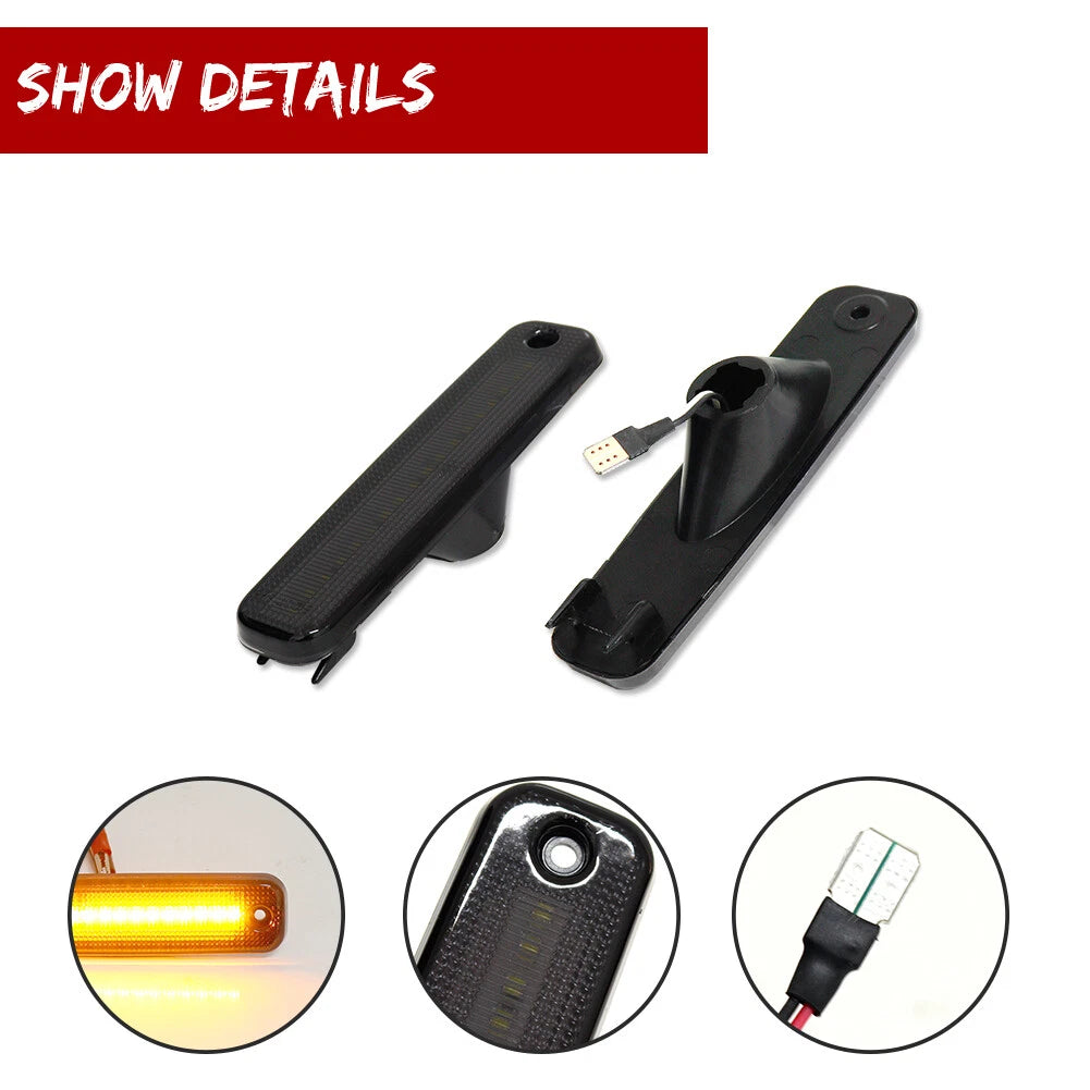 Smoked Amber LED Front Side Marker Lights for Toyota Celica (1994–1999)