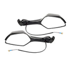 Motorcycle Rear View Mirrors w/ Turn Signals for Kawasaki Ninja ZX10R (2016-2023)