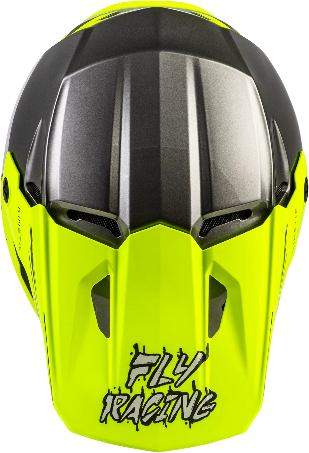 Youth Kinetic Surge Helmet for Off-Road (FLY Racing) - Grey/Hi-Vis Yellow