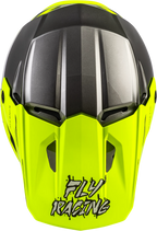 Youth Kinetic Surge Helmet for Off-Road (FLY Racing) - Grey/Hi-Vis Yellow