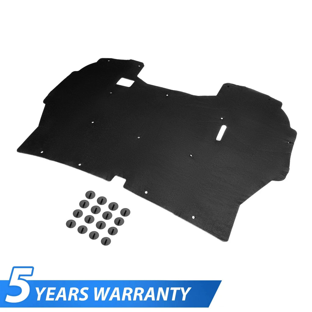 Front Hood Insulation Pad Heat Shield w/Clips for Ford F150 F250 F350 (1992–1997)