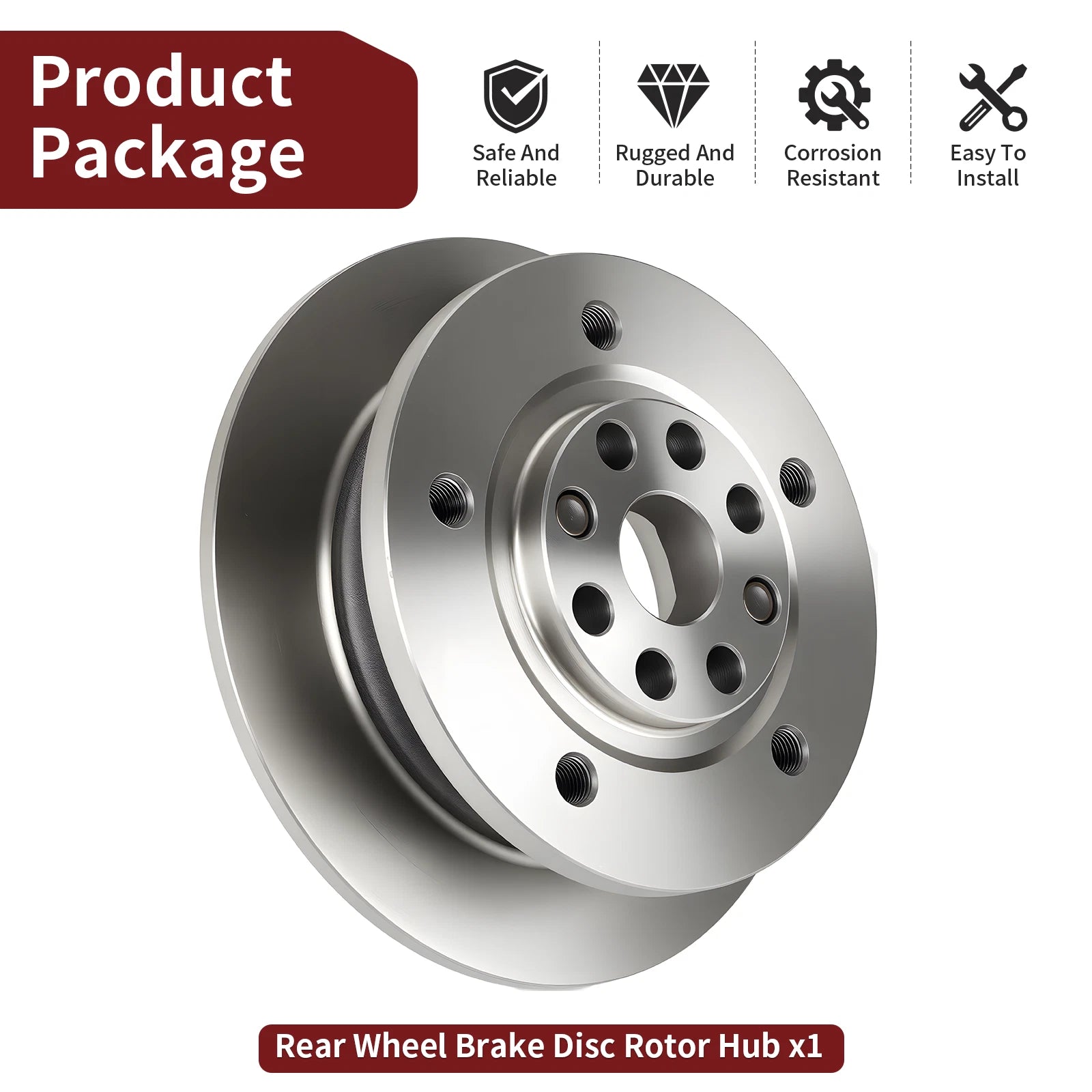 Rear Wheel Brake Disc Rotor Hub AM135647 for John Deere Gator TX 4X2 (2000–2006)