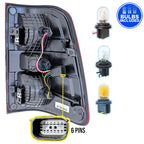 Halogen Tail Light Chrome Bezel w/ Bulb Driver Left Side for Ram 1500 (2019–2023)