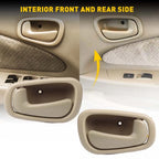 Set of 4 Front Door Handles for Toyota Corolla (1998–2002)