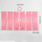 Set of 4 ABS Plastic Cake Scrapers for Smooth Fondant Finishing