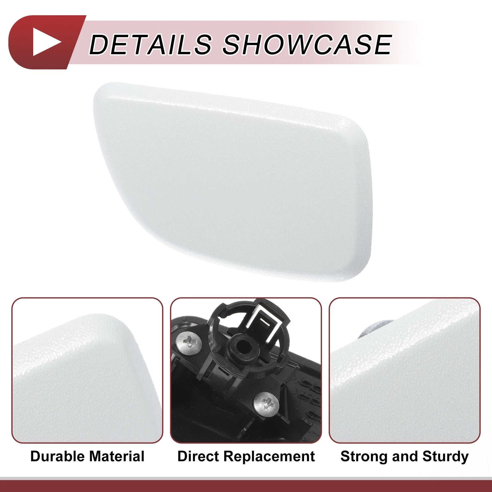Front Right Washer Nozzle Cover Cap for Subaru Forester (2005–2007) White