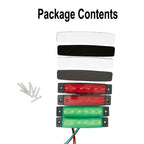 6LED Navigation Lights for Boat (DC12V) - Green & Red Starboard Lamps