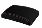 Console Lid Armrest Cover for Subaru Impreza (2000–2007) Carbon Fiber Pink Stitch