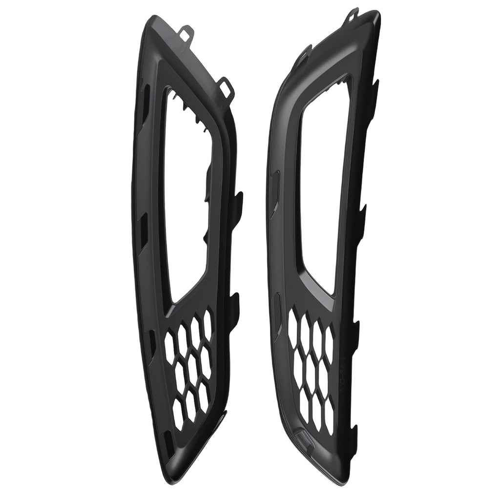 Pair Front Bumper Fog Lamp Grille Cover for Ford Focus (2015–2017) F1EJ-15A299-AB