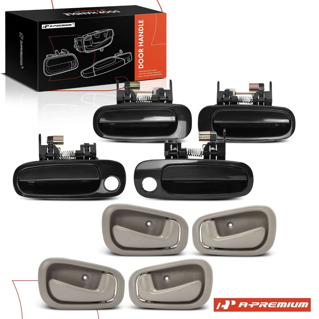 Exterior & Interior Door Handle Set for Chevy Prizm & Toyota (2000-2002)